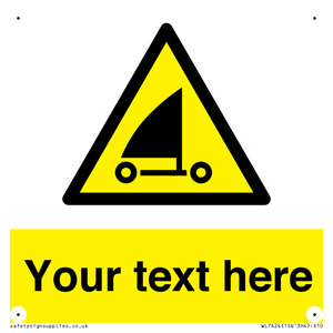 Custom Warning sand yachting